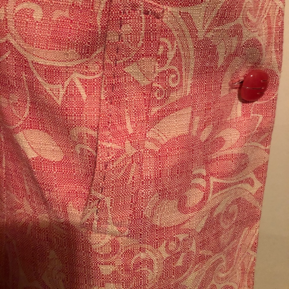 Elie Tahari Pink Printed Statement Jacket - Picture 6 of 15